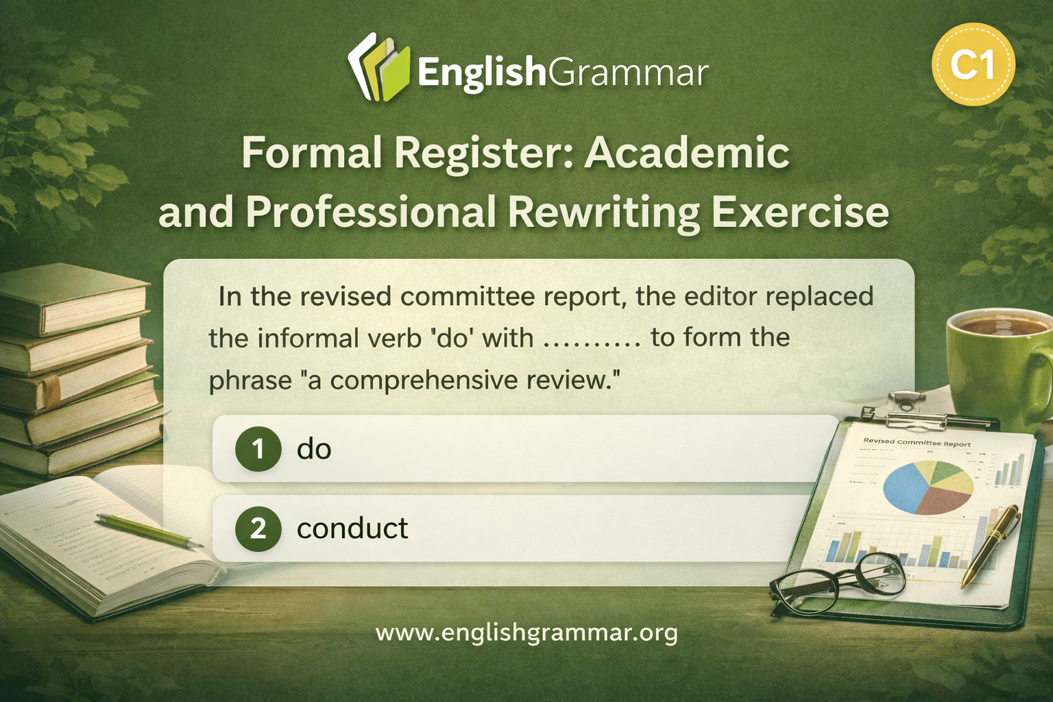 Formal Register: Academic and Professional Rewriting Exercise