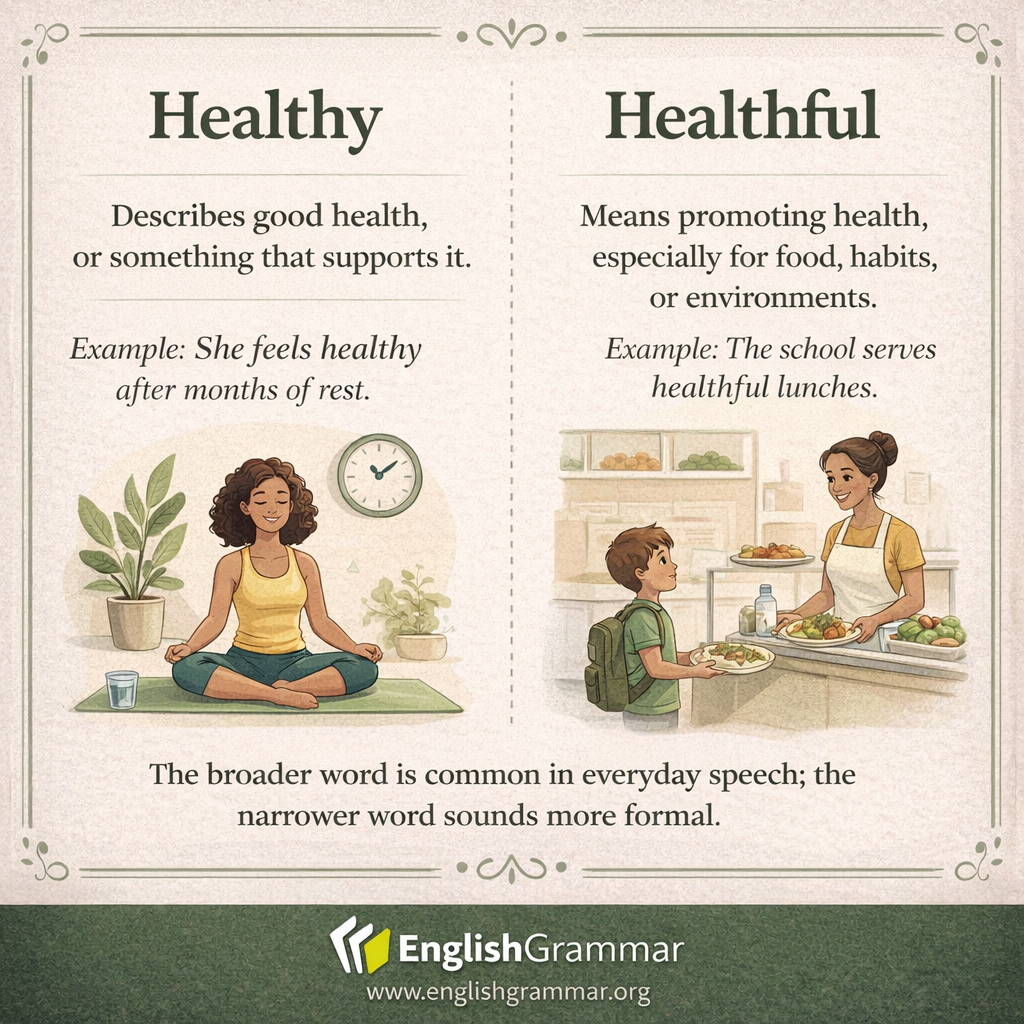 Healthy vs. Healthful