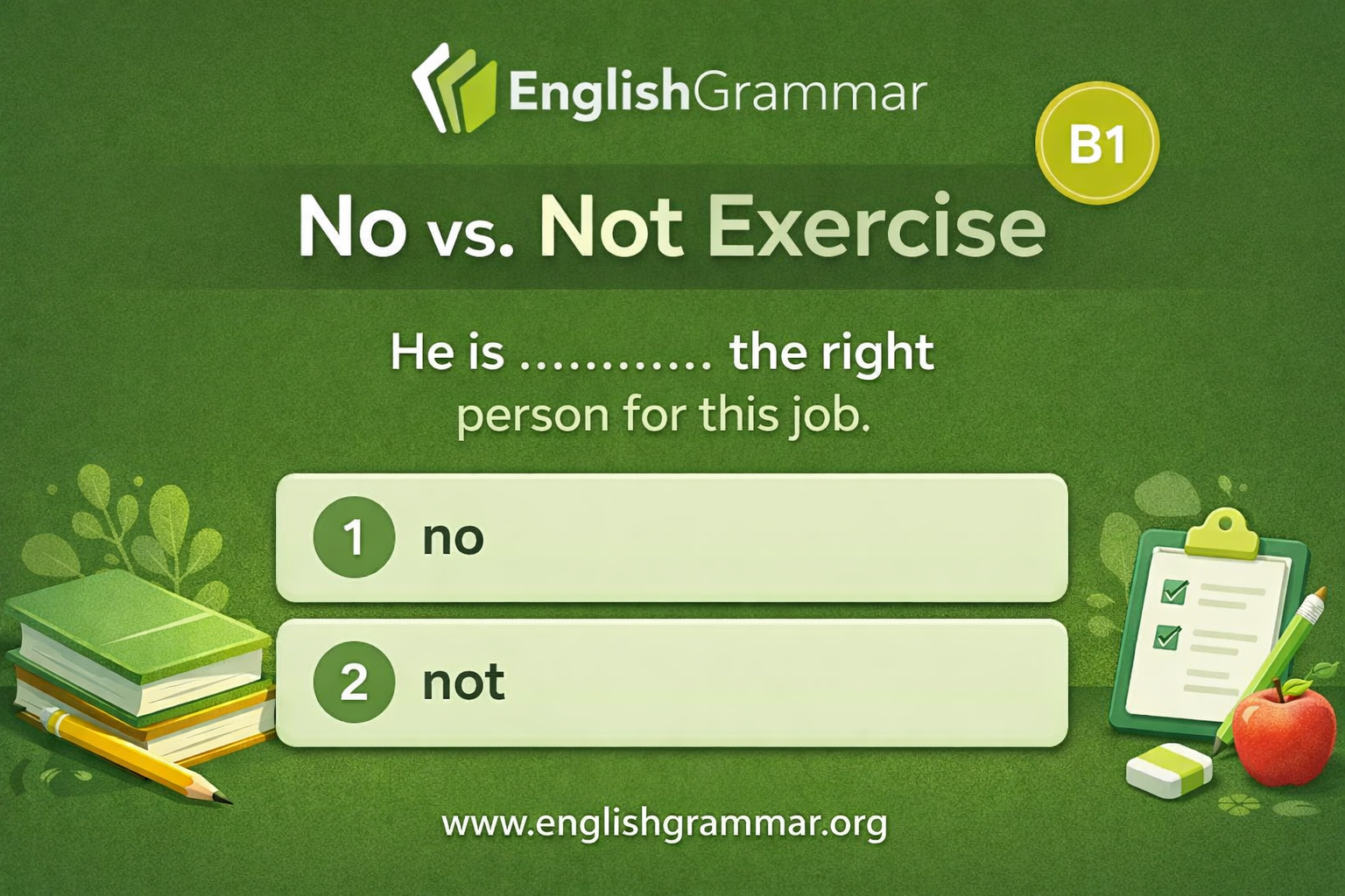 No vs. Not Exercise