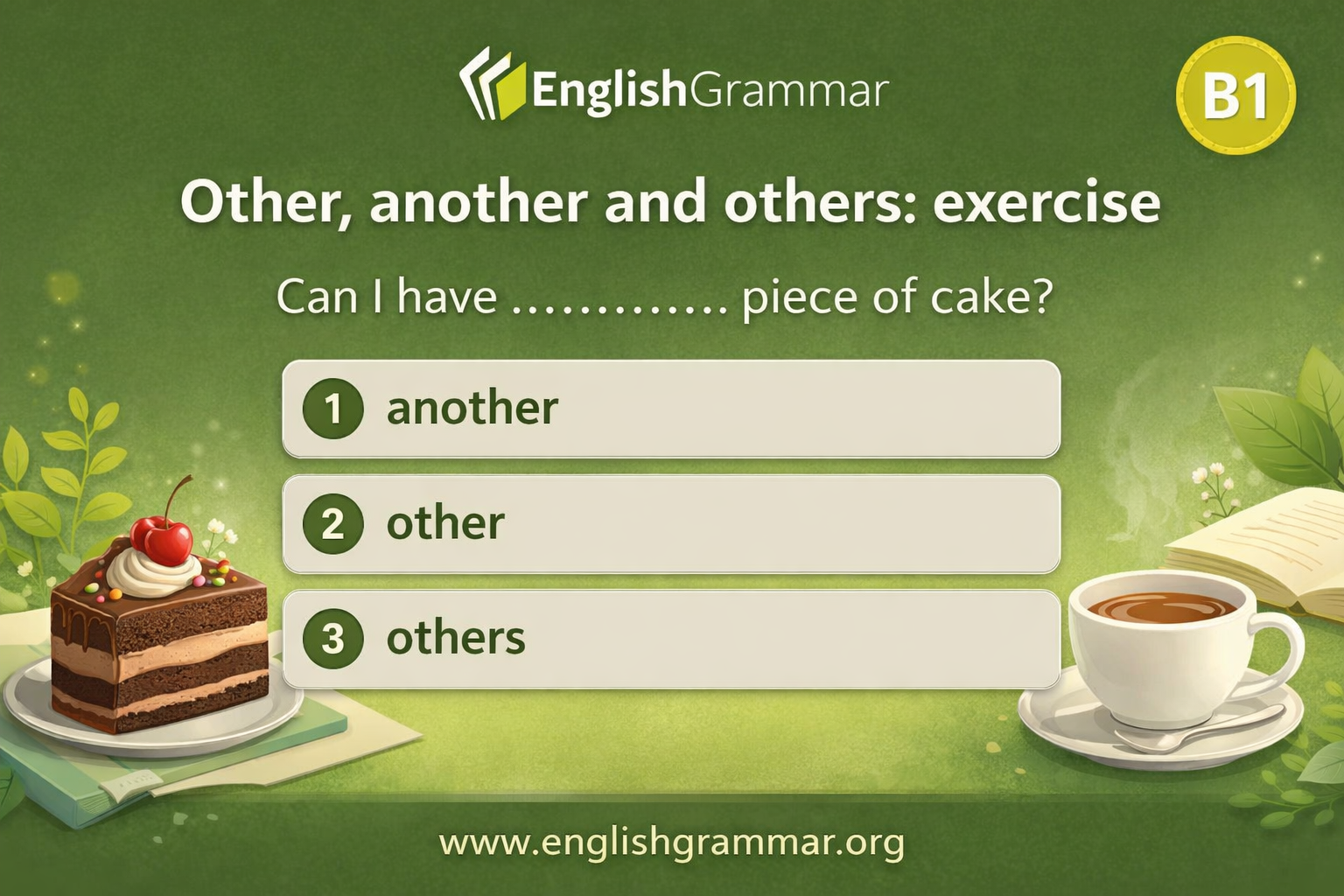 Other, another and others: exercise