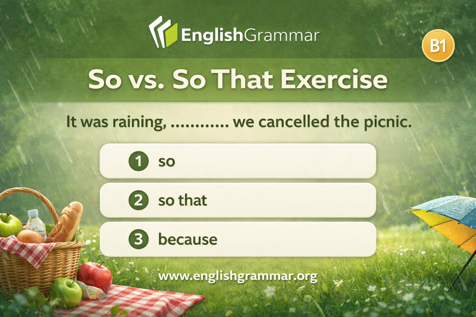 Is That So Example So vs. So That Exercise