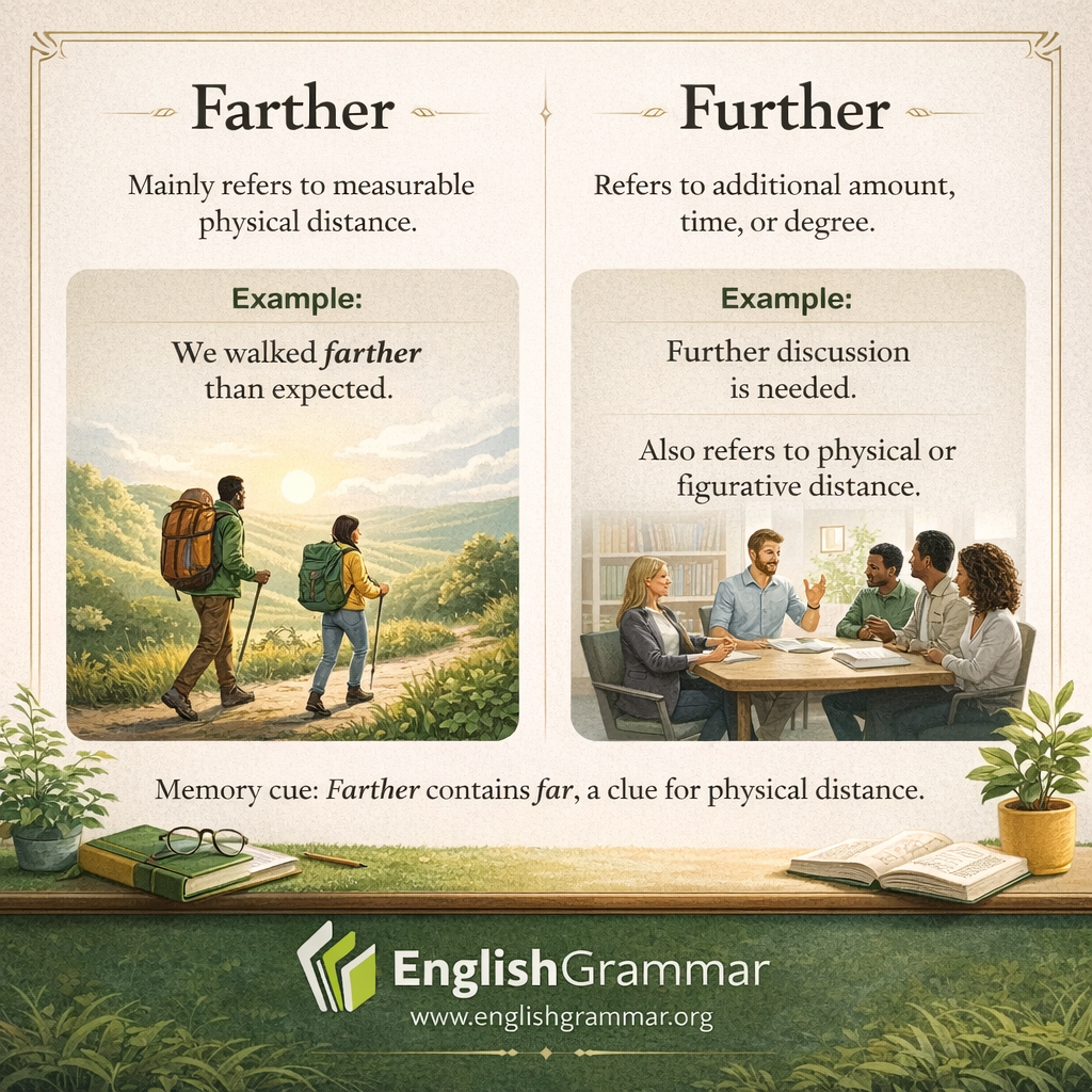 Farther vs. Further