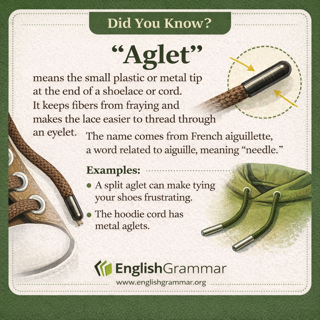 What is an "aglet"