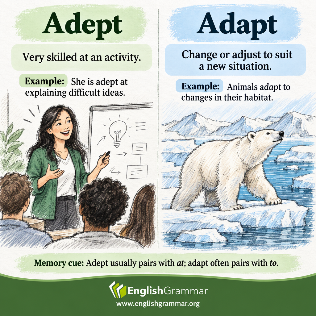 Adept vs. Adapt
