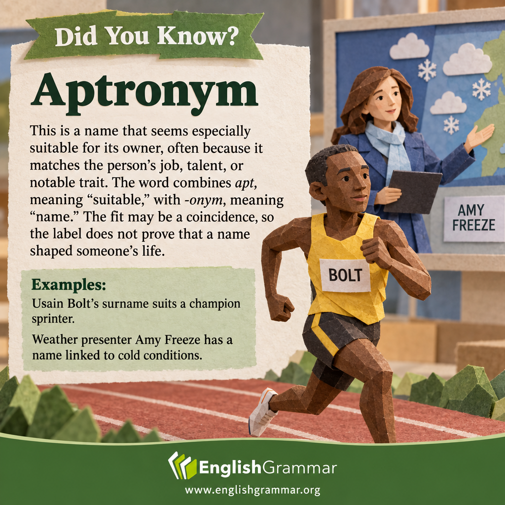 Aptronym