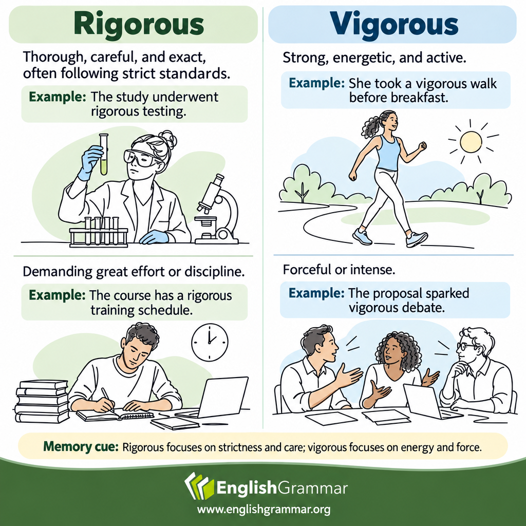 Rigorous vs. Vigorous