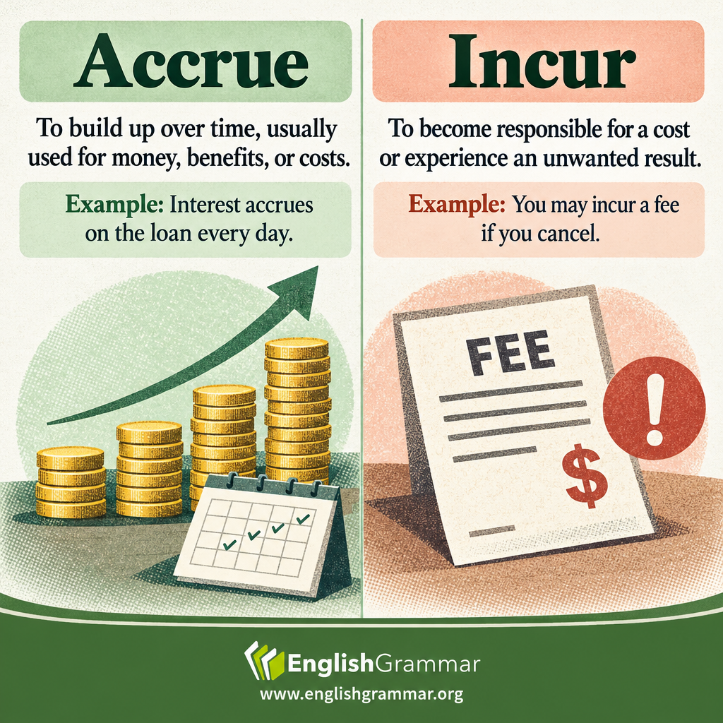 Accrue vs. Incur