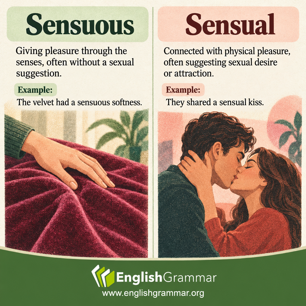 Sensuous vs. Sensual